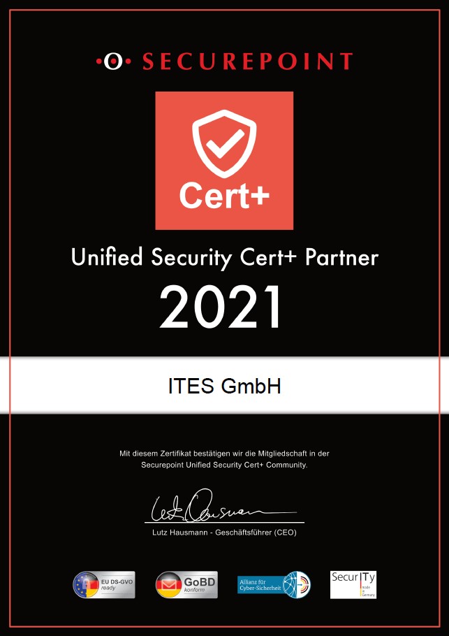 Securepoint Partner Cert+